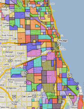 Chicago Map Neighborhoods And Suburbs